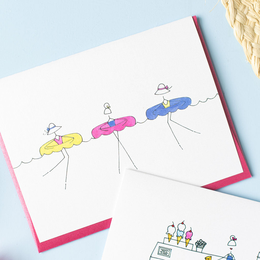 "FLOATING" BLANK CARD