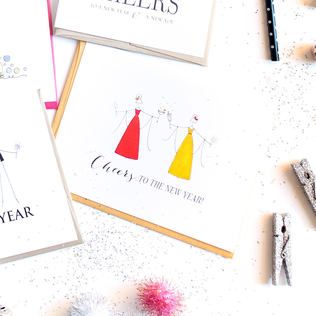 "CHEERS" NEW YEAR CARD