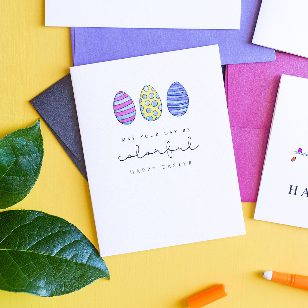 "COLORFUL" EASTER CARD
