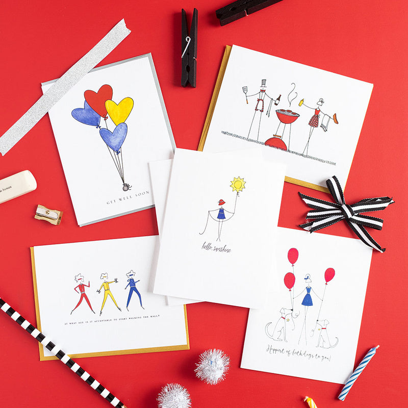 "BALLOONS" GET WELL CARD
