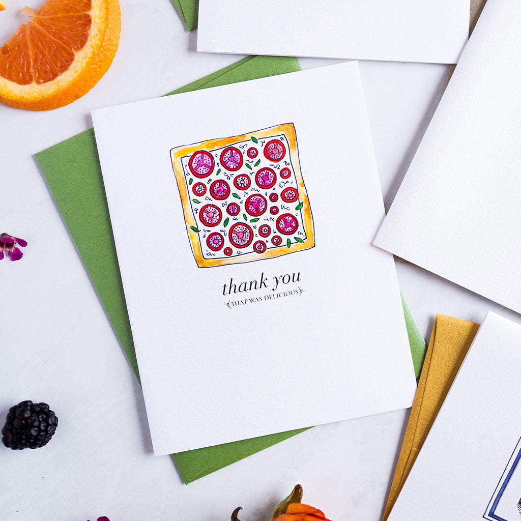 "DELICIOUS" THANK YOU CARD