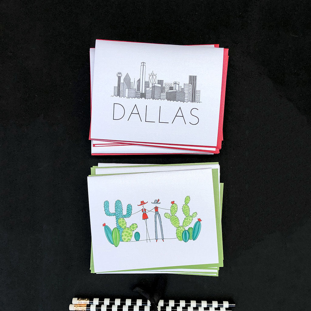"DALLAS SKYLINE" BLANK CARD