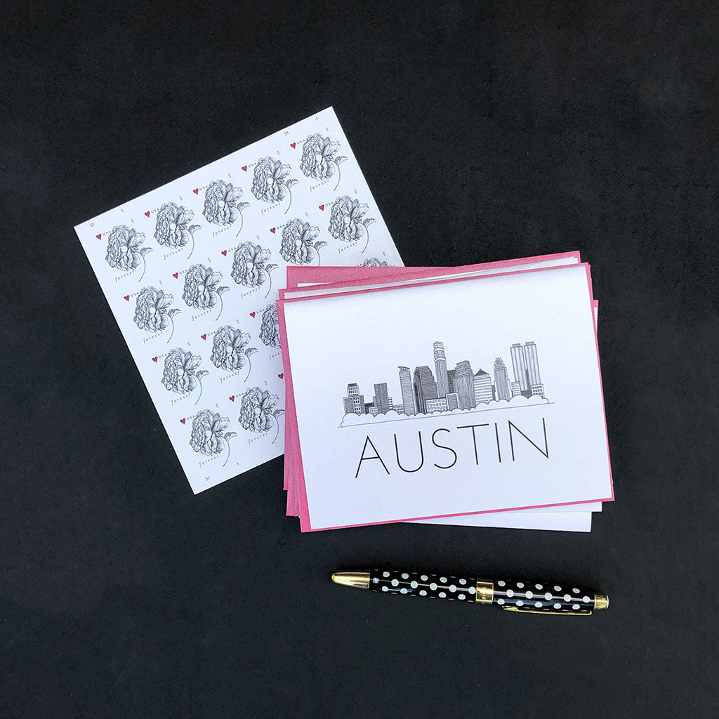 "AUSTIN SKYLINE" BLANK CARD