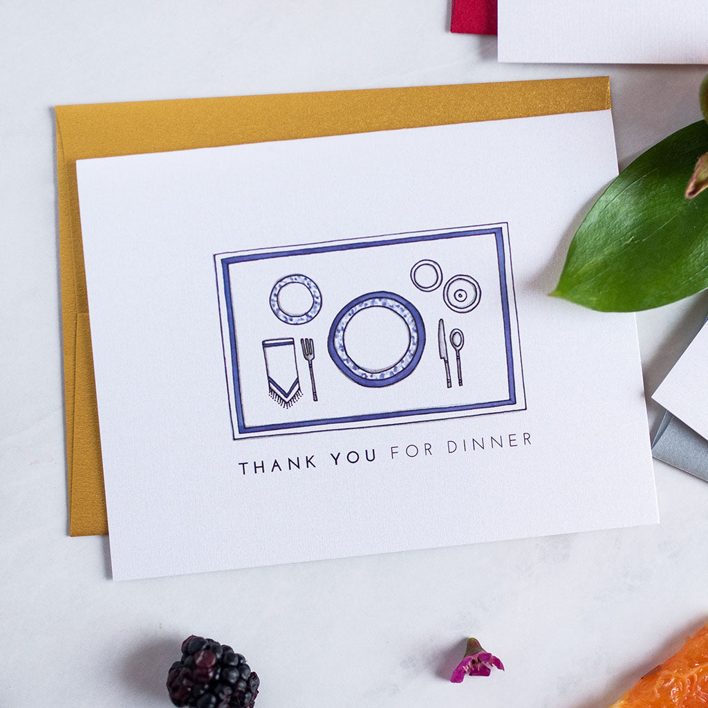 "DINNER" THANK YOU CARD