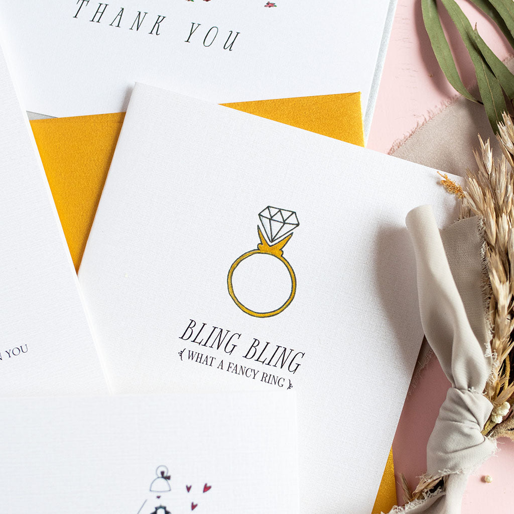 "BLING BLING" CONGRATULATIONS CARD