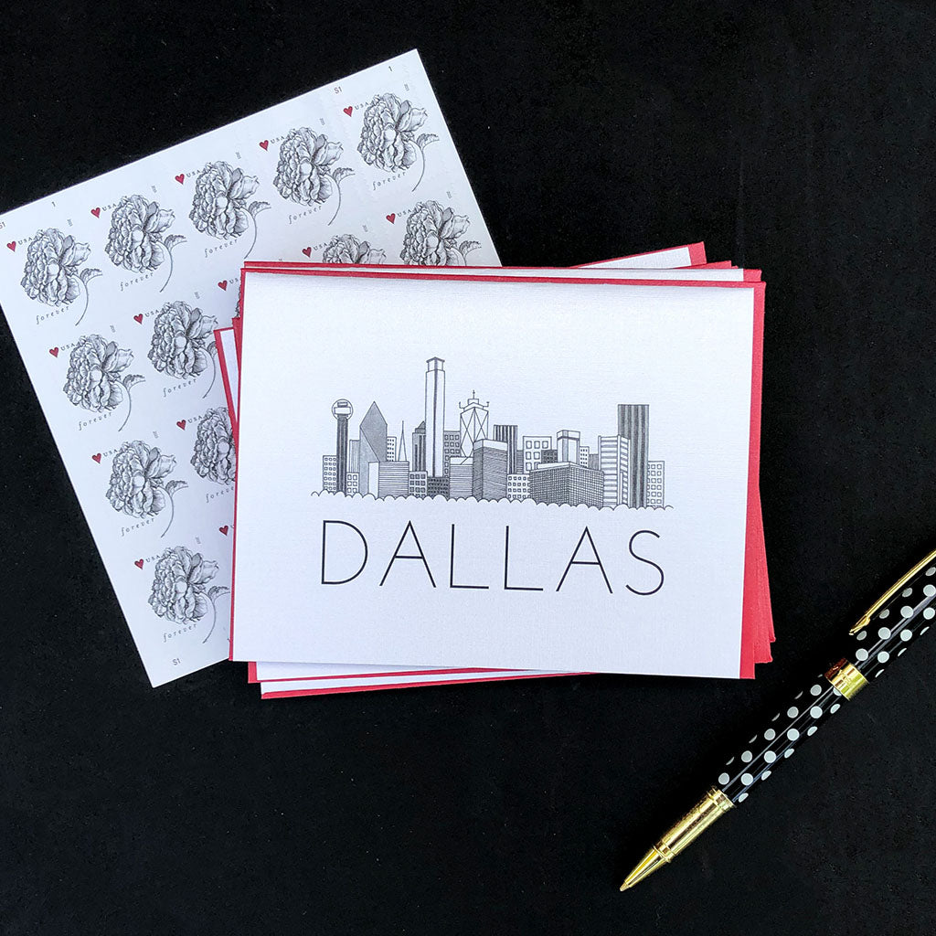 "DALLAS SKYLINE" BLANK CARD