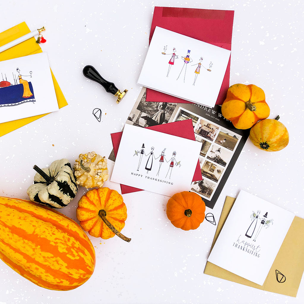 "PREPARING THE FEAST" BLANK CARD
