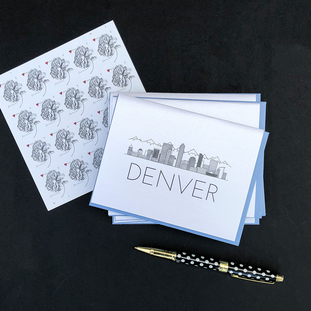 "DENVER SKYLINE" BLANK CARD