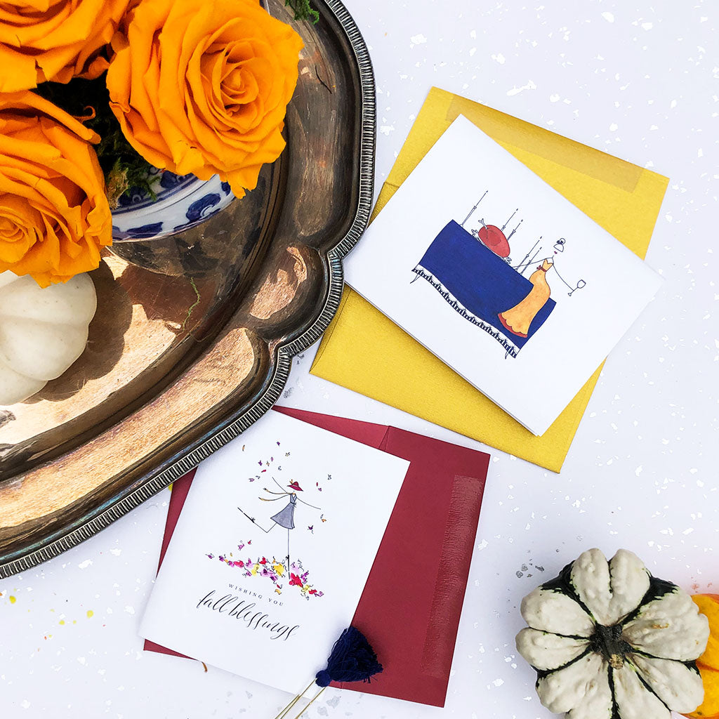 "FALL BLESSINGS" ANYTIME CARD