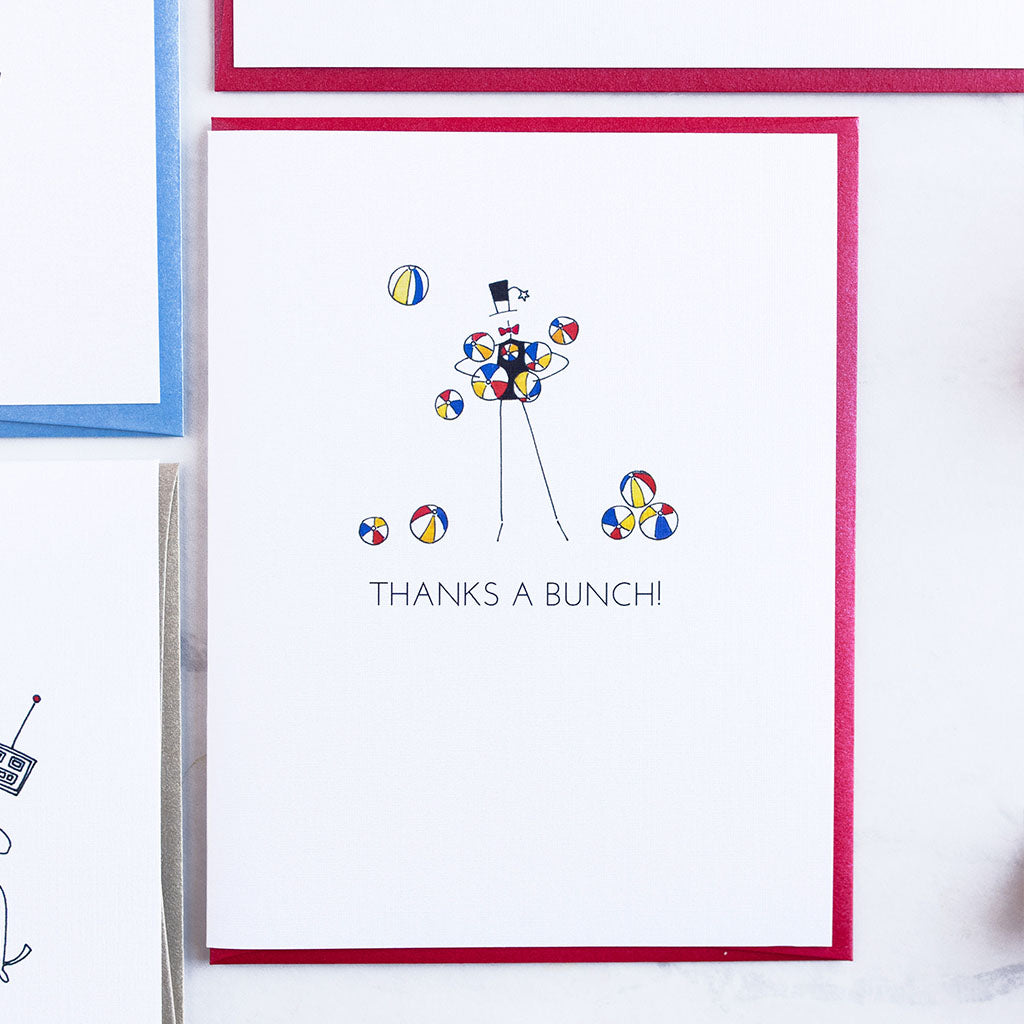 "BEACH BALLS" THANK YOU CARD