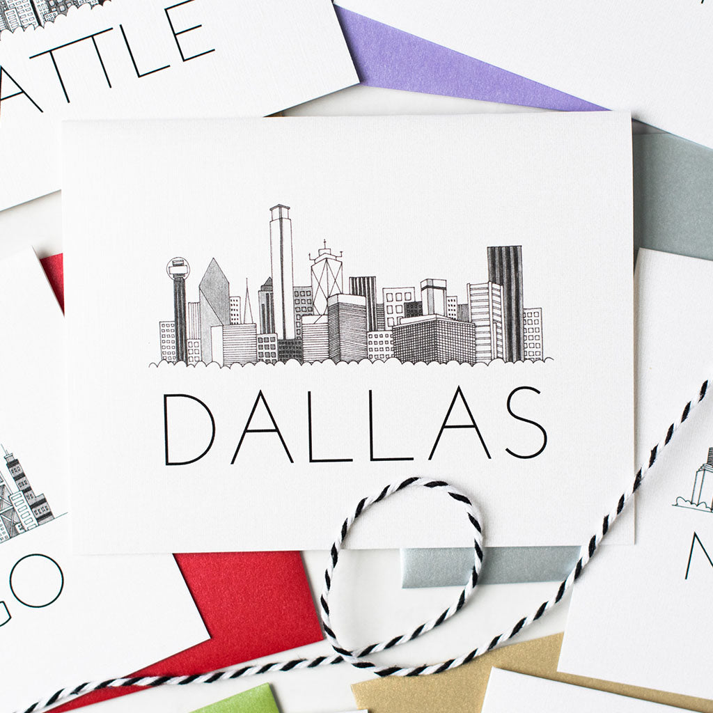 "DALLAS SKYLINE" BLANK CARD