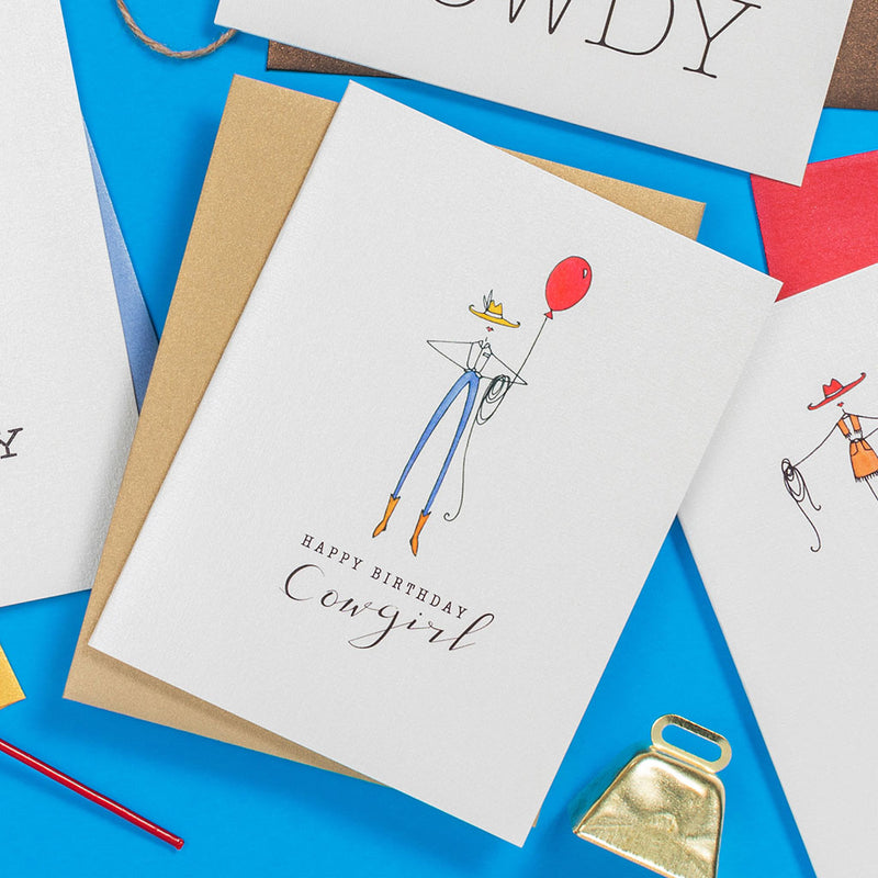 "COWGIRL" BIRTHDAY CARD