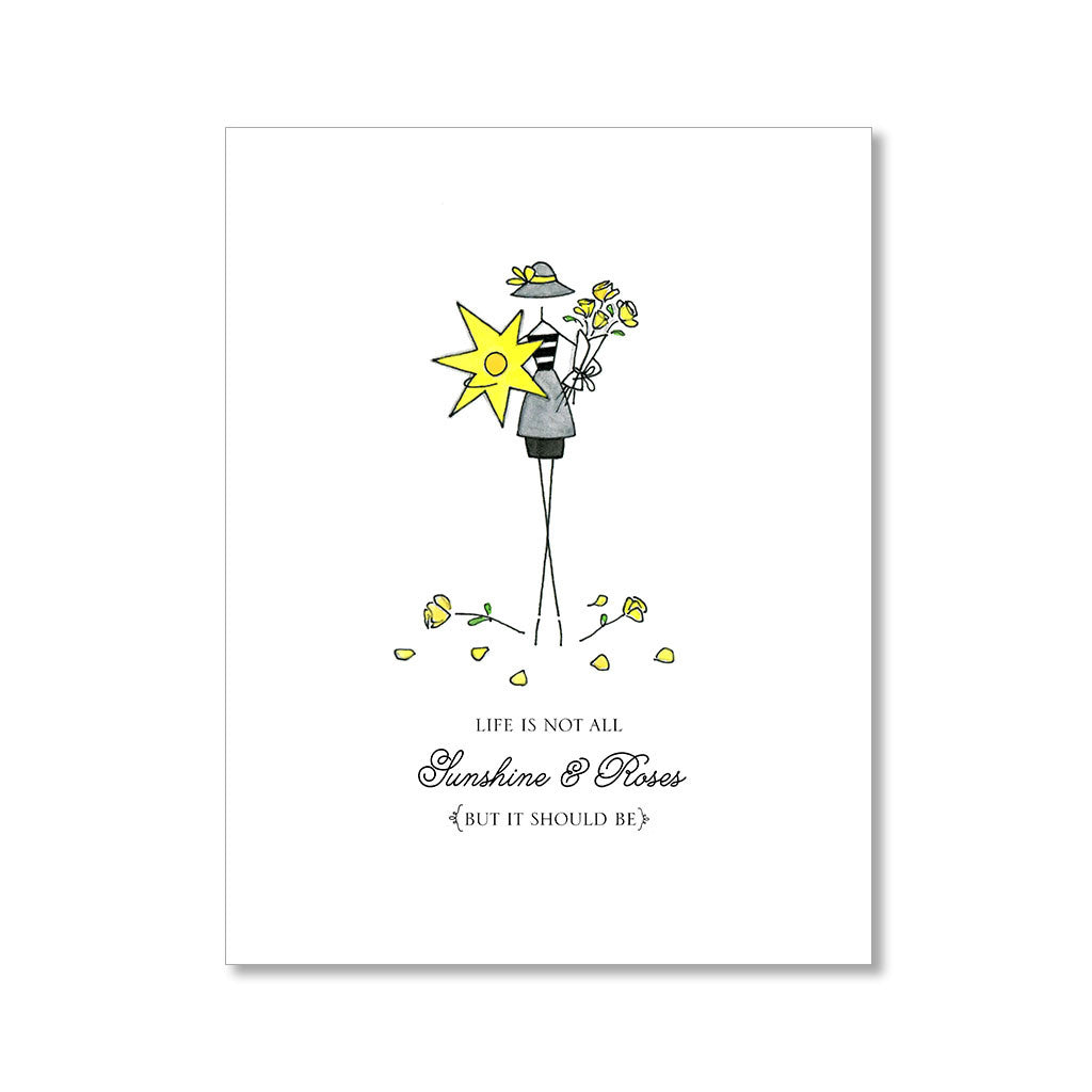 "SUNSHINE & ROSES" CARE CARD