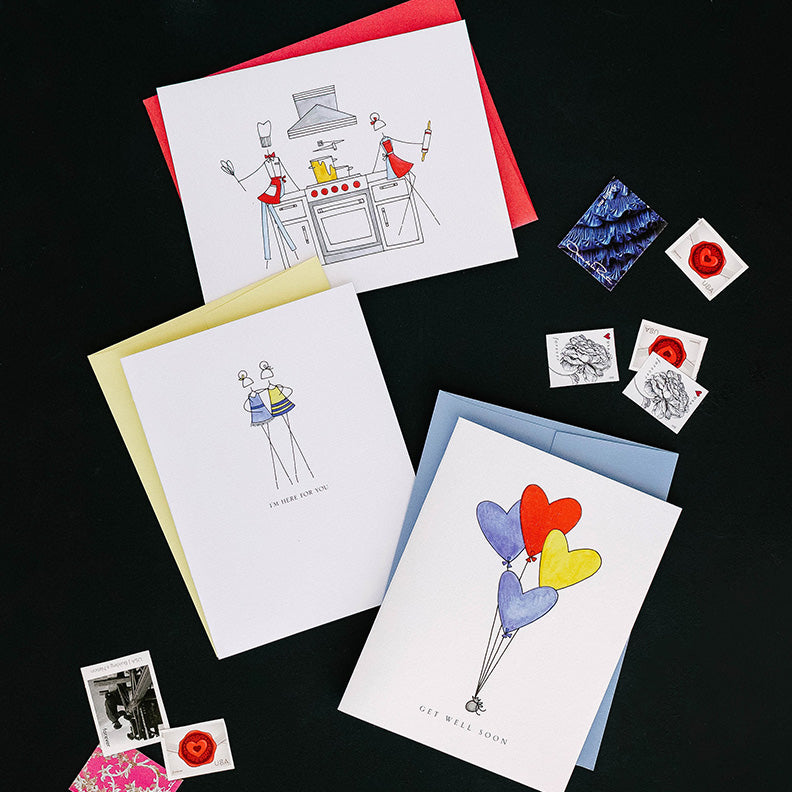 "BALLOONS" GET WELL CARD