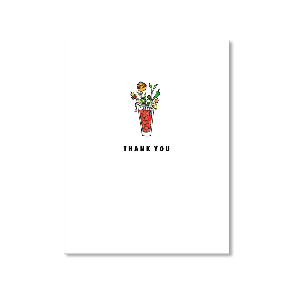 "BLOODY BAR" THANK YOU CARD