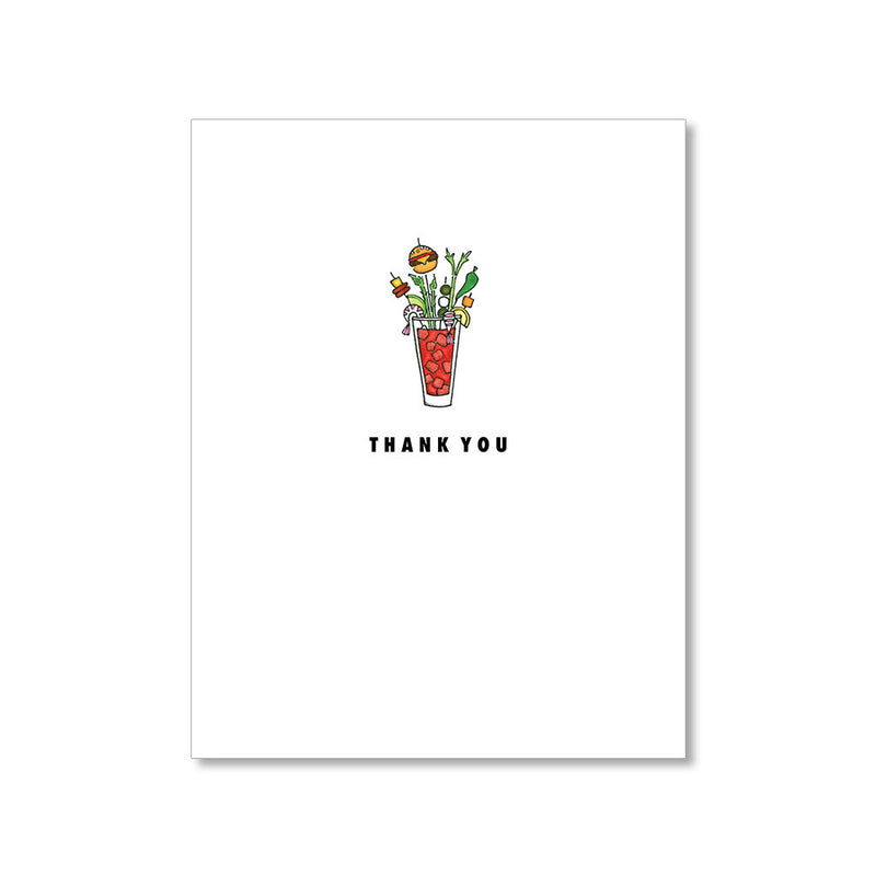 "BLOODY BAR" THANK YOU CARD