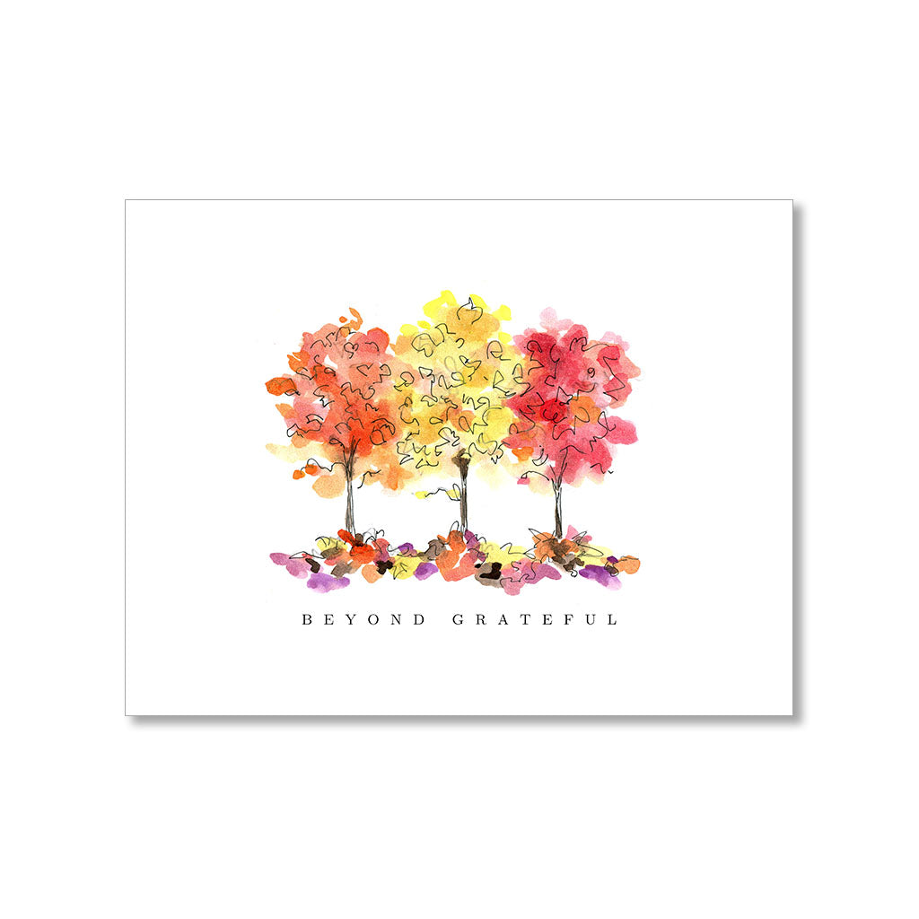 "BEYOND GRATEFUL" THANK YOU CARD