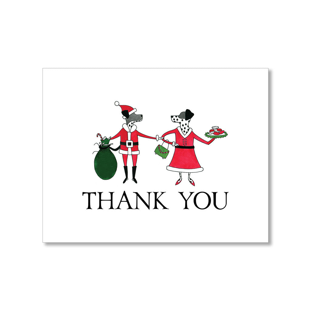 "CARROTT & KING: HOLIDAY ATTIRE" THANK YOU CARD