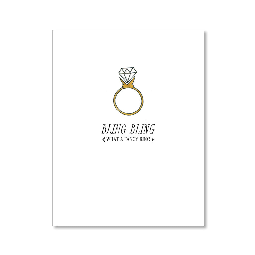 "BLING BLING" CONGRATULATIONS CARD