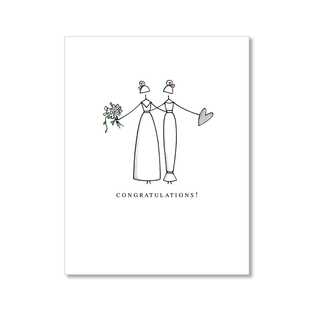 "MRS. & MRS." CONGRATULATIONS CARD