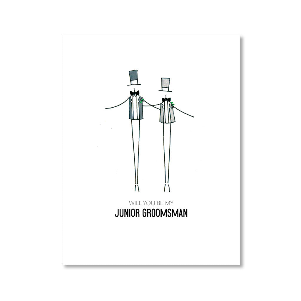 "JUNIOR GROOMSMAN" WEDDING CARD
