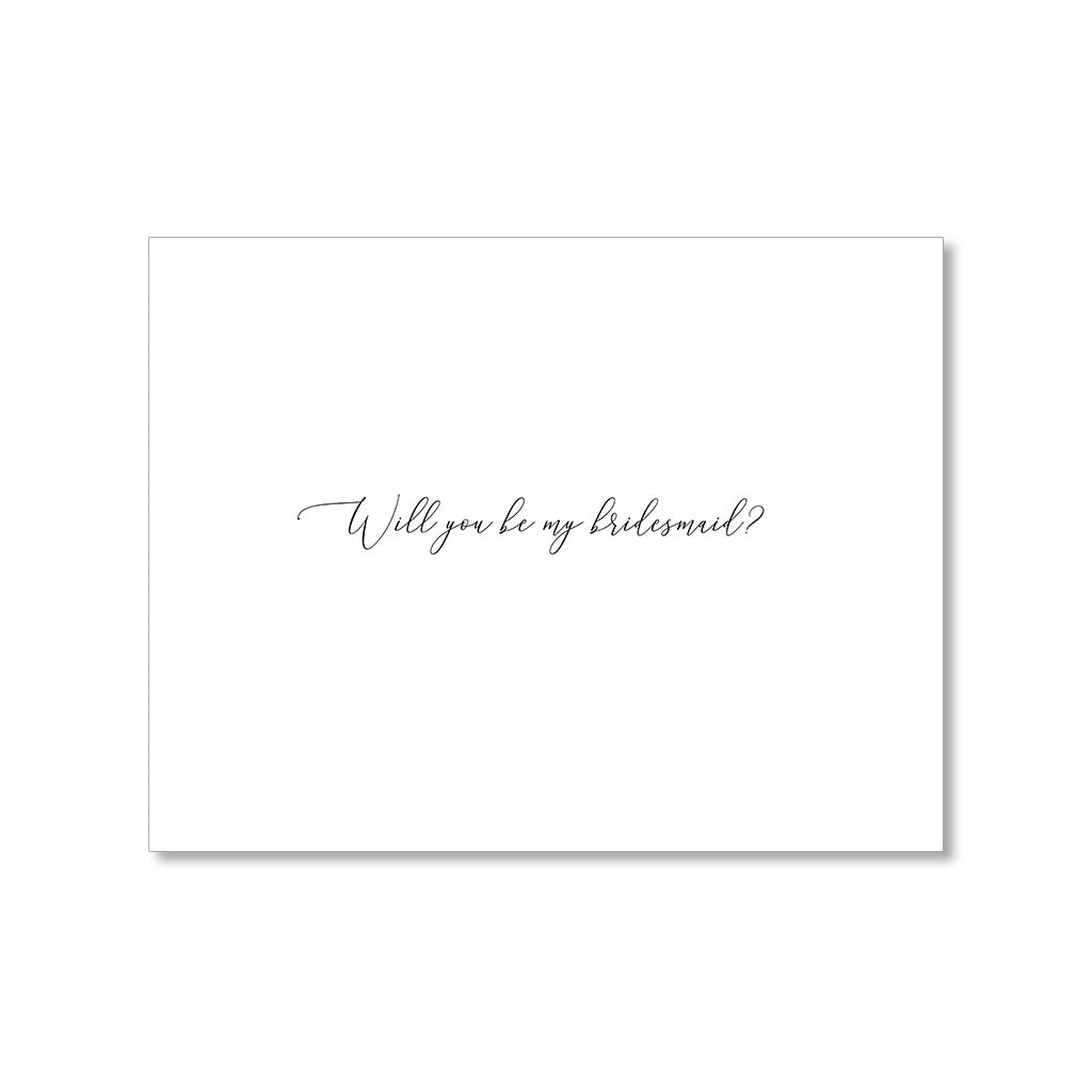 "BLUE BRIDESMAIDS" WEDDING CARD