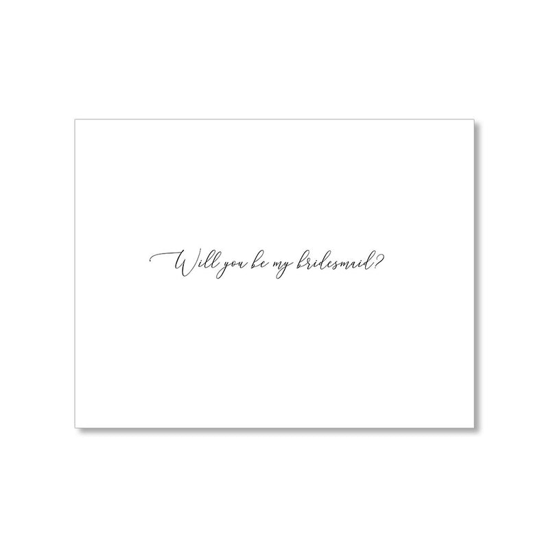 "BLUE BRIDESMAIDS" WEDDING CARD