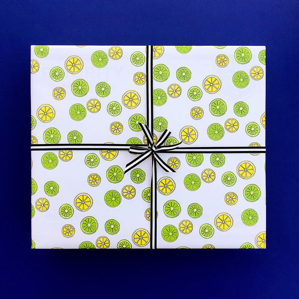 "LEMON LIME" WRAPPING PAPER LOinLONDON®