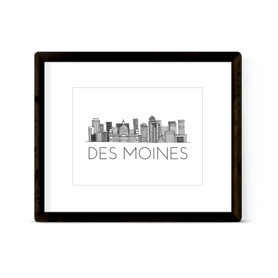 "DES MOINES" Skyline