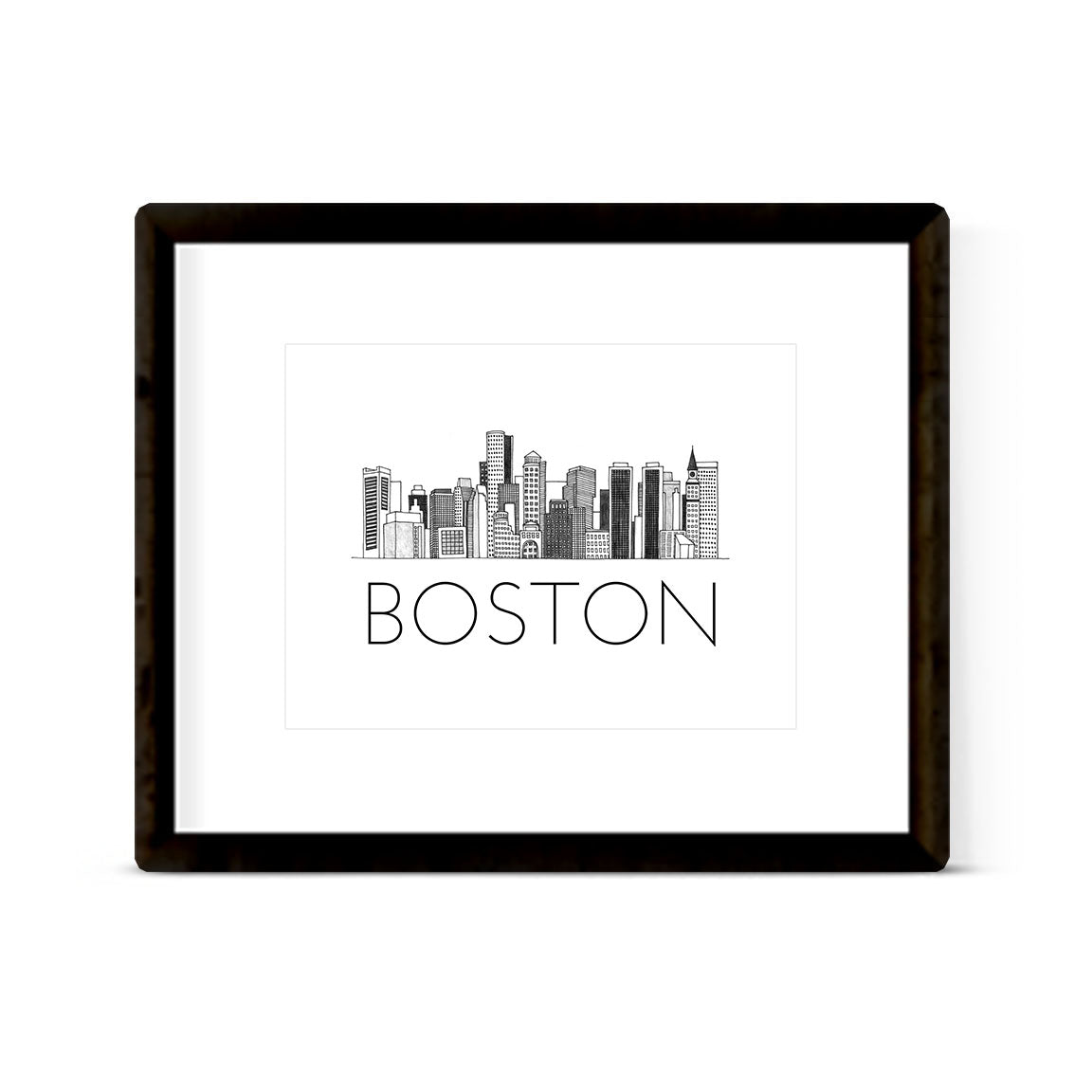"BOSTON" Skyline