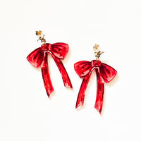 VELVET BOWS EARRINGS