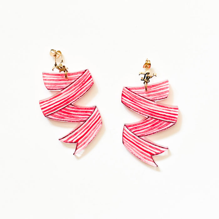 ZIG-ZAG RIBBON EARRINGS