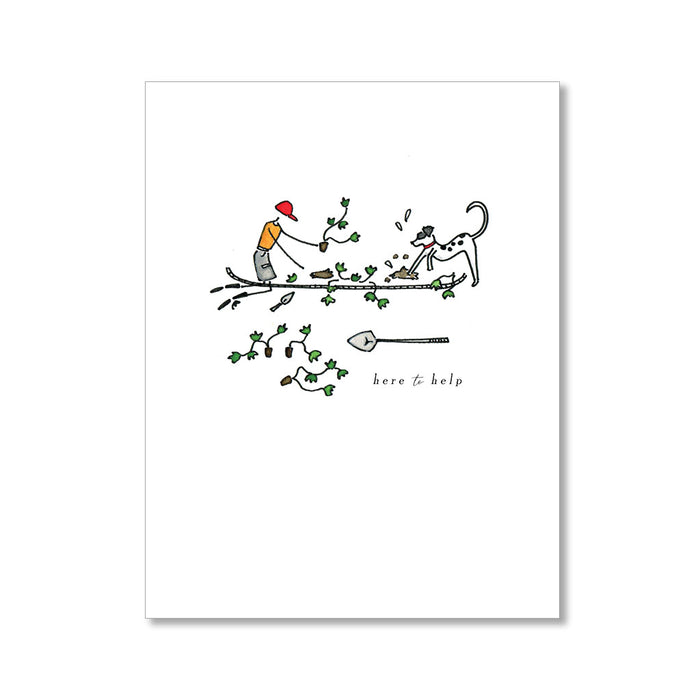 "HERE TO HELP" ENCOURAGEMENT CARD
