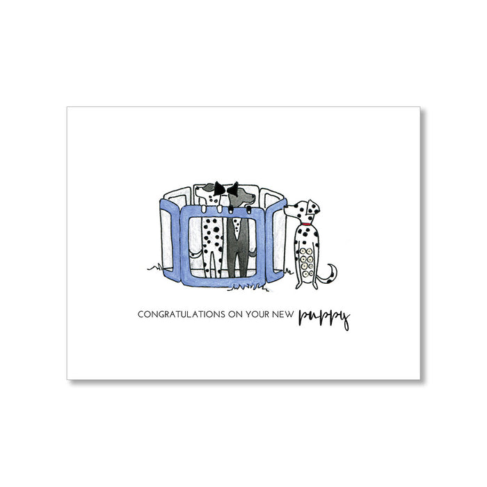 "NEW PUPPY" CONGRATULATIONS CARD