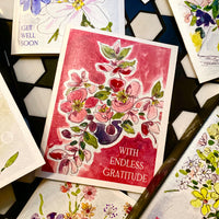 "FLORALS" STATIONERY SET