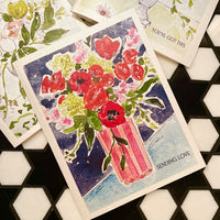 "FLORALS" STATIONERY SET