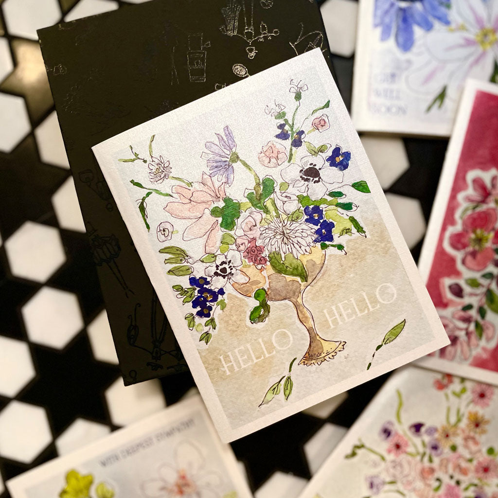 "FLORALS" STATIONERY SET