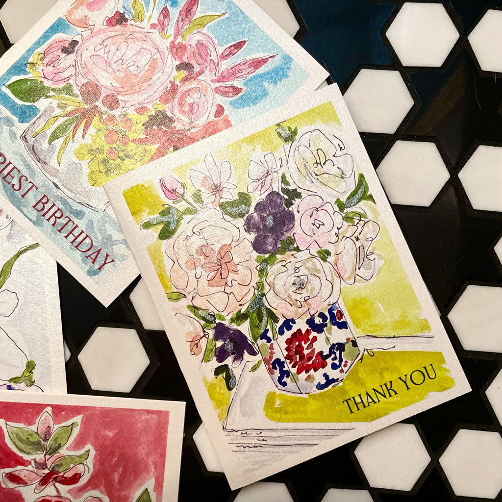 "FLORALS" STATIONERY SET