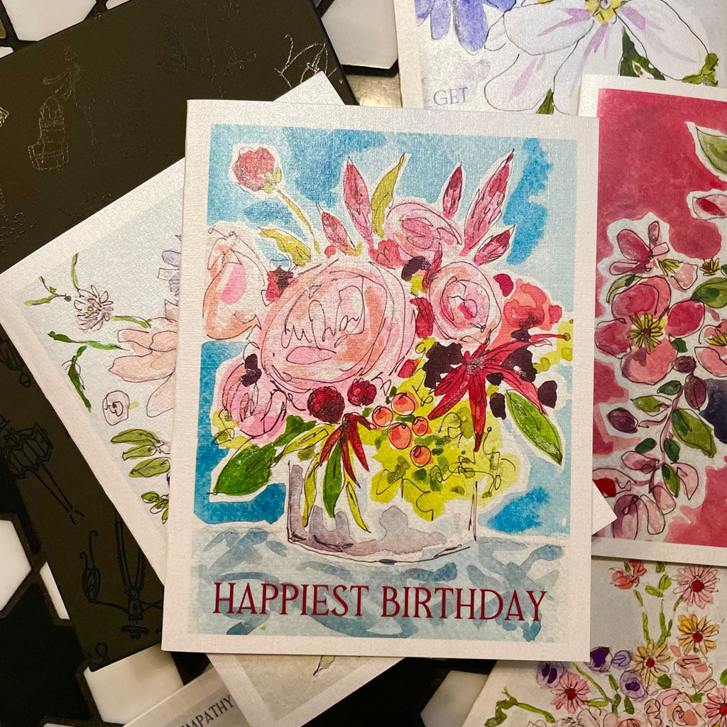"FLORALS" STATIONERY SET