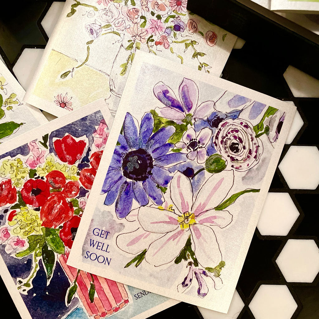 "FLORALS" STATIONERY SET