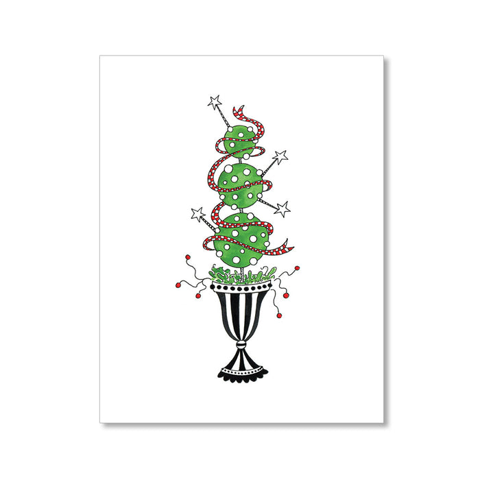 "HOLIDAY TOPIARY" HOLIDAY CARD