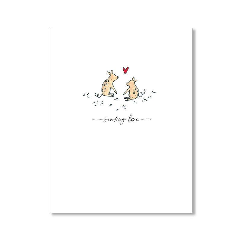 "PIGLETS IN THE HAY" LOVE CARD
