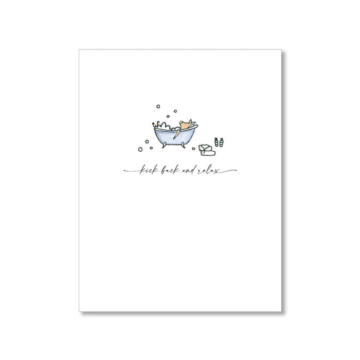 "PIGLET BUBBLE BATH" ANYTIME CARD
