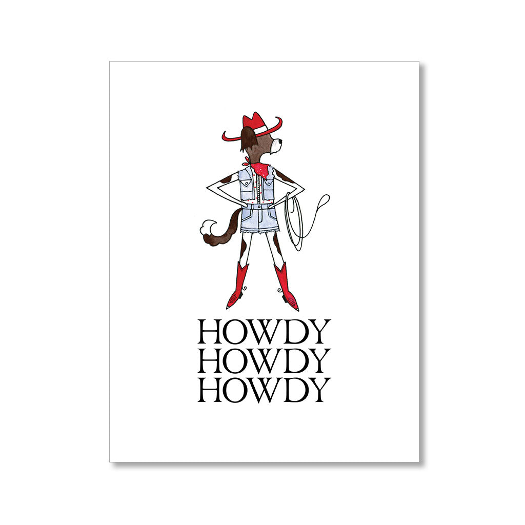 "COWGIRL ADDIE" ANYTIME CARD