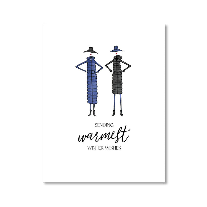 "WARMEST WINTER WISHES" WINTER CARD
