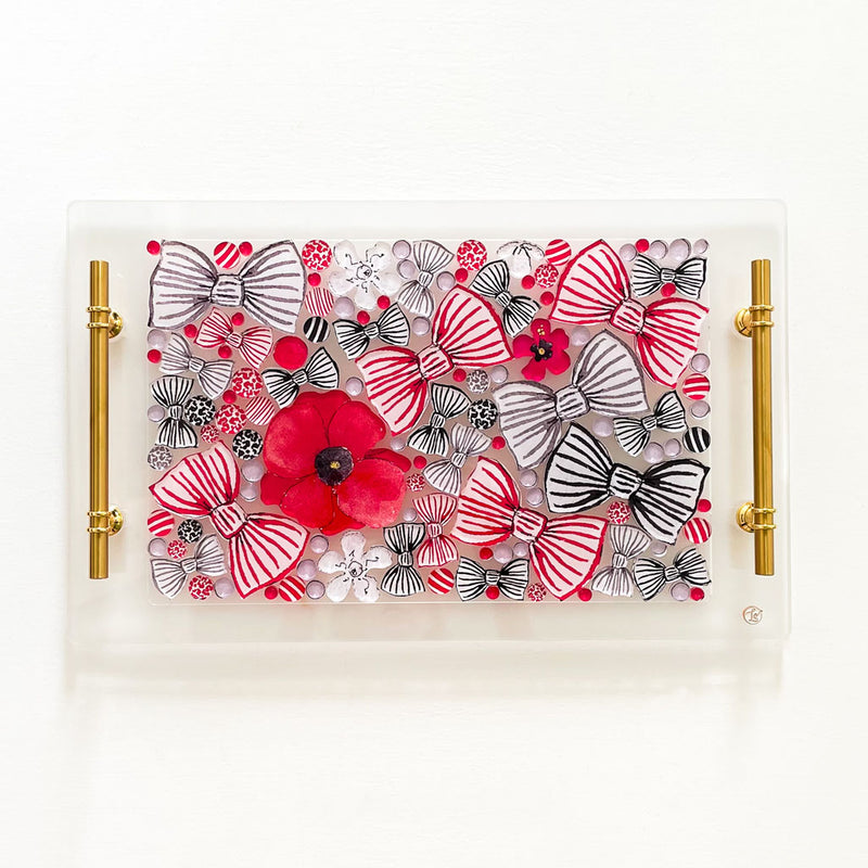 THE OBSESSION Acrylic Tray: RED POPPY