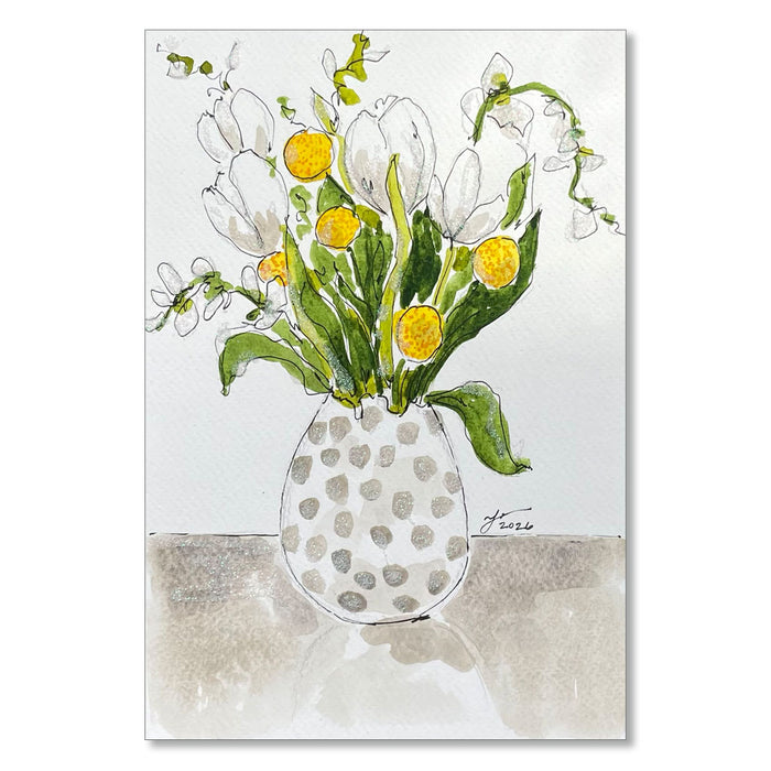 "MINI FLORAL 3" ORIGINAL WATERCOLOR