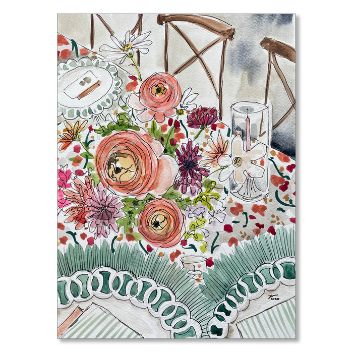 "MINI FLORAL 9" ORIGINAL WATERCOLOR