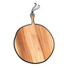 PERSONALIZED LARGE ROUND TEAK CHARCUTERIE BOARD