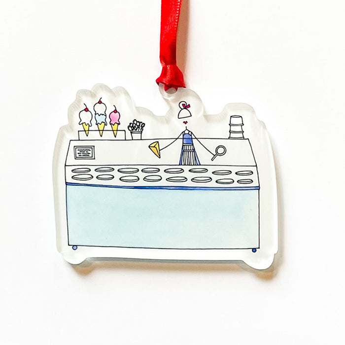 IMPERFECT "ICE CREAM COUNTER" Acrylic Ornament